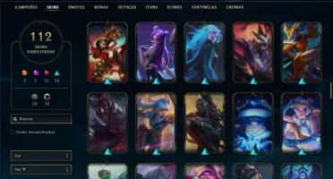 Conta Prata 4 com 112 Skins e 131 Champs + 17 Cromas