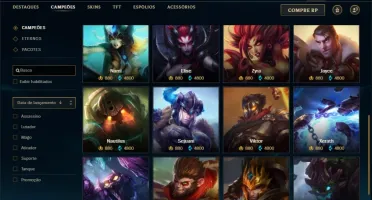 Conta Prata 4 com 112 Skins e 131 Champs + 17 Cromas