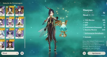 Reroll 18K Gemas + 71 Tiros + Xianyun + Mona + 68 Mochileiro