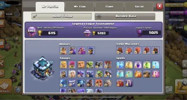 Conta Clash of Clans CoC - CV13 FULL + 14 skins de heróis