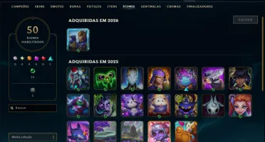 Esmeralda 3 com 55 Champs e 4 Skins ( MONO ADC )