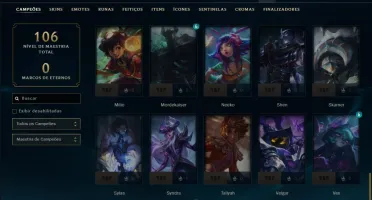 Esmeralda 3 com 55 Champs e 4 Skins ( MONO ADC )