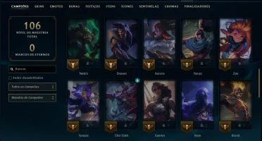 Esmeralda 3 com 55 Champs e 4 Skins ( MONO ADC )
