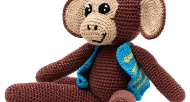 Macaco de Colete em Amigurumi