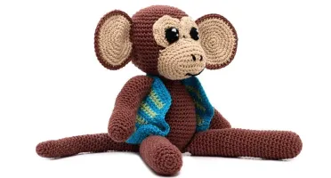 Macaco de Colete em Amigurumi