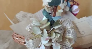 Mini Cesta de Florista decorada