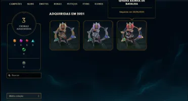 Conta platina 2 com 4 skins e 28 champs