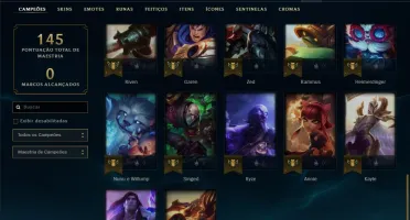Conta ferro 3 AFUNDADA com 8 skins e 37 champs