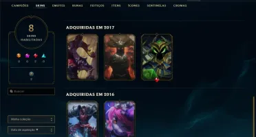 Conta ferro 3 AFUNDADA com 8 skins e 37 champs