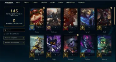 Conta ferro 3 AFUNDADA com 8 skins e 37 champs