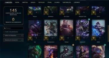 Conta ferro 3 AFUNDADA com 8 skins e 37 champs