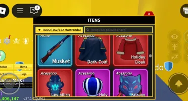 CONTA DE BLOX FRUITS COM GRAVITY FULL V2 DARK BLADE 2X MONEY