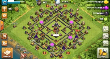 CLASH OF CLANS CV 10 LVL 125