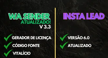 Wa Sender 3.3 + Insta Lead V6 - Vitalício Completo