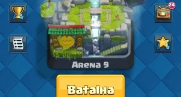 Conta clash royale arena lendária com 5 cartas lendárias.