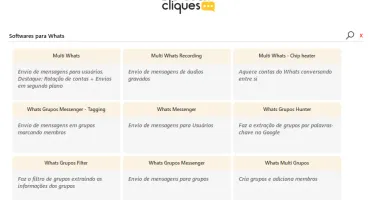 Robô SocialCliques - Conjunto de vários tipos de robôs em 1