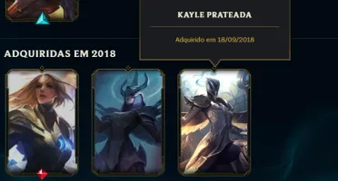 Conta lol única (pax, Silver Kayle, black alistar e etc..)