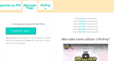 Conta VIP Vitalício CRAFTLANDIA - Servidor Legacy