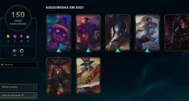 Conta do lol unranked 150+ skins com ultimates