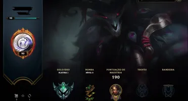 CONTA LOL D3 - PLATINA 1 NO MOMENTO POR INATIVIDADE BOM MMR