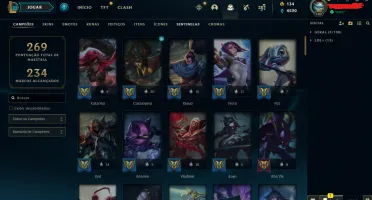 Conta lol nivel 189