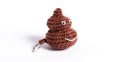 Chaveiro Emoji pequeno em amigurumi