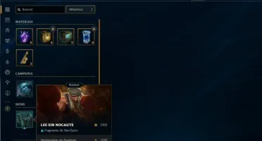 Conta bronze 3 com 35 Champs e 6 Skins + 855 RP