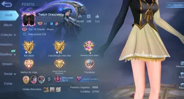 Conta Mlbb Top Claude | Claude Prime | Lunox Legend | Kimmy