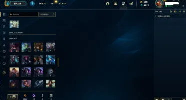 CONTA LOL 722 SKINS!!