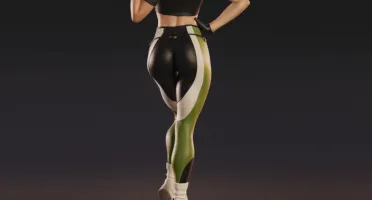 Sonya Blade 3D - Arquivo .Stl Para Impressão 3D