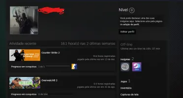 CS2 Prime 4 Medalhas - LEVEL 17500