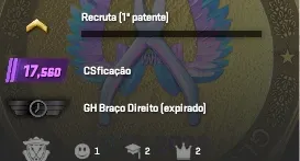 CS2 Prime 4 Medalhas - LEVEL 17500