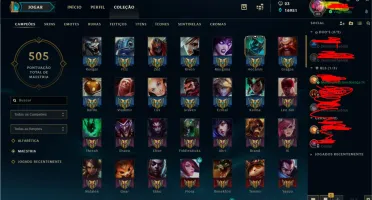 Conta League of Legends 526 Skins