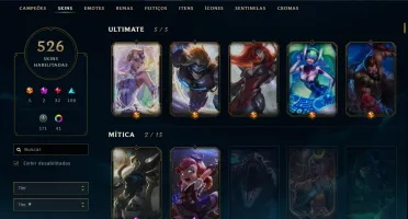 Conta League of Legends 526 Skins