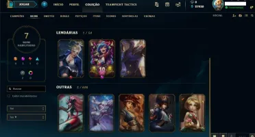 Conta lol Diamante IV Smurf 2020, 28 mil de Essência azul;