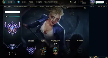 Conta lol Diamante IV Smurf 2020, 28 mil de Essência azul;