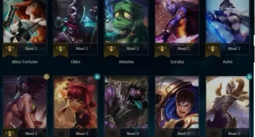Conta lol Diamante IV Smurf 2020, 28 mil de Essência azul;