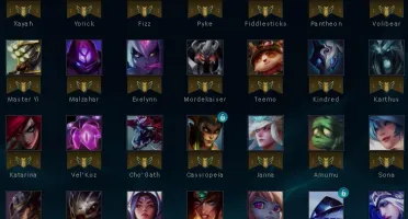 Conta LoL NV96, Ouro 2, 66 skins, Todos os Personagens.