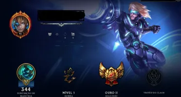 Conta LoL NV96, Ouro 2, 66 skins, Todos os Personagens.