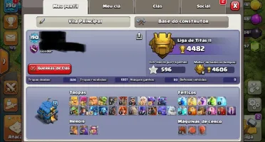 CONTA CLASH OF CLANS CV 12