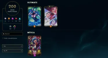 Conta Lol 200 Skins