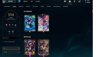 Conta LoL gold 1 platina ultima season