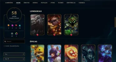 Conta LoL e Valorant bem usadas