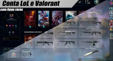 Conta LoL e Valorant bem usadas