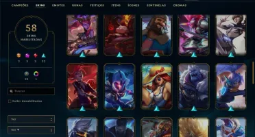 Conta LoL e Valorant bem usadas