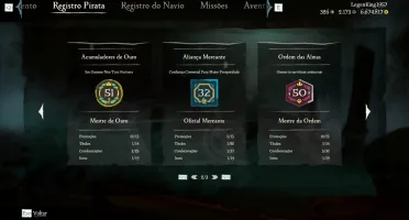 Conta de Sea of Thieves - Pirata Lendário