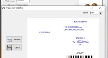 Criar Crachá com QR CODE