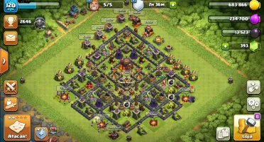 Conta Clash of clans CV10 Semi-Full BARATO