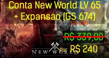 Conta New World LV 65 + Expansao+ Montaria (GS 690)