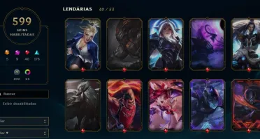 Conta DIAMANTE 3, 600 Skins, vários Emotes e Icones;